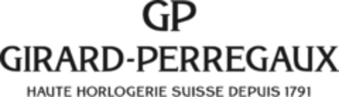 GP GIRARD-PERREGAUX HAUTE HORLOGERIE SUISSE DEPUIS 1791 Logo (IGE, 29.01.2016)