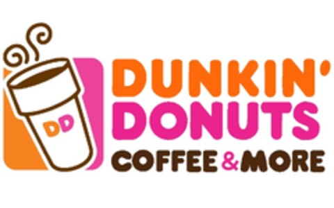 DD DUNKIN' DONUTS COFFEE & MORE Logo (IGE, 13.05.2016)
