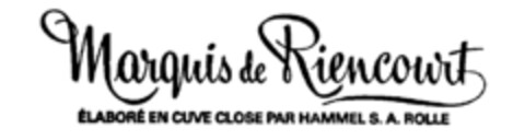 Marquis de Riencourt Logo (IGE, 07.02.1983)