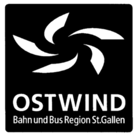 OSTWIND Bahn und Bus Region St. Gallen Logo (IGE, 11.04.2000)