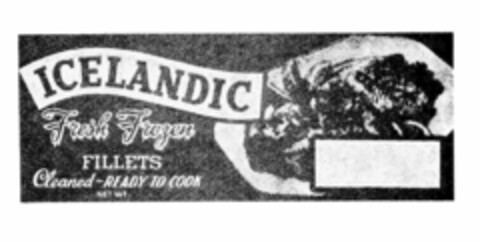 ICELANDIC Fresh Frozen FILLETS Logo (IGE, 13.07.1976)