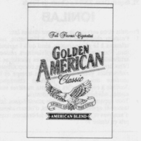 GOLDEN AMERICAN Classic Logo (IGE, 11/29/1994)