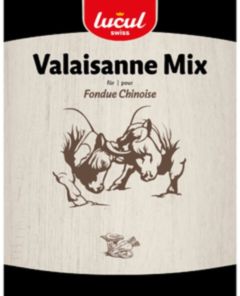 lucul swiss Valaisanne Mix für pour Fondue Chinoise Logo (IGE, 05.12.2022)