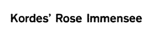 Kordes' Rose Immensee Logo (IGE, 27.07.1982)