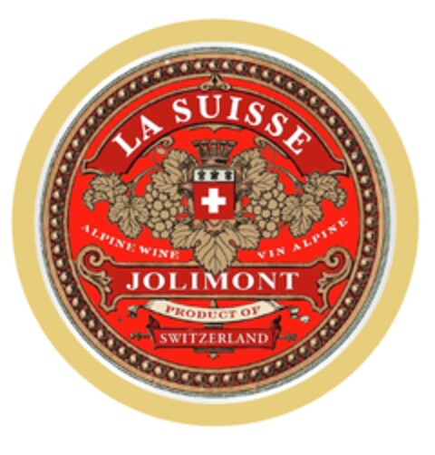 LA SUISSE ALPINE WINE VIN ALPIN JOLIMONT PRODUCT OF SWITZERLAND Logo (IGE, 08.08.2019)