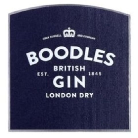 BOODLES BRITISH GIN LONDON DRY EST. 1845 Logo (IGE, 13.07.2012)