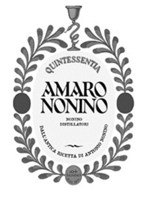 AMARO NONINO QUINTESSENTIA NONINO DISTILLATORI DAEL'ANTICA RICETTA DI ANTONI NONINO Logo (IGE, 07/06/2020)