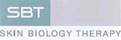 SBT SKIN BIOLOGY THERAPY Logo (IGE, 11.09.2007)