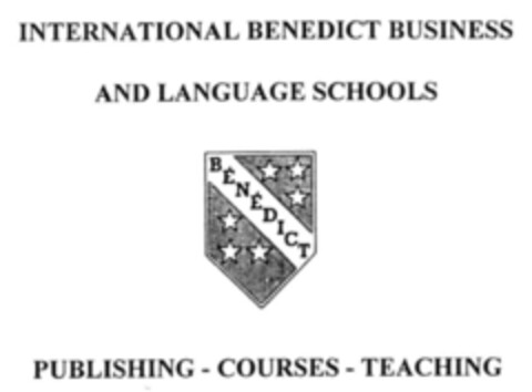 INTERNATIONAL BENEDICT BUSINESS AND LANGUAGE SCHOOLS PUBLISHING-COURSES-TEACHING Logo (IGE, 22.01.2001)