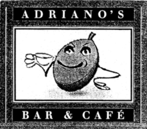 ADRIANO'S BAR & CAFÉ Logo (IGE, 02.09.1998)