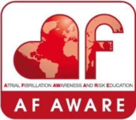 af AF AWARE ATRIAL FIBRILLATION AWARENESS AND RISK EDUCATION Logo (IGE, 03/09/2011)