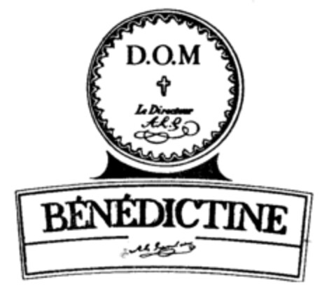 D.O.M. Le Directeur A.L.G. BéNéDICTINE Logo (IGE, 13.12.1991)