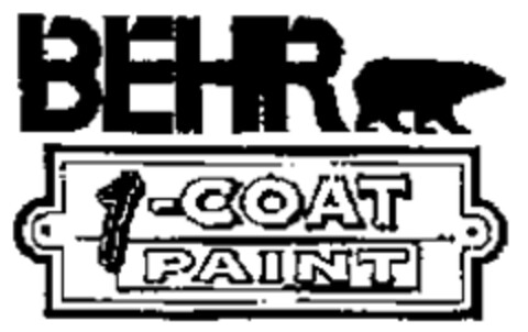 BEHR 1-COAT PAINT Logo (IGE, 05.07.2004)