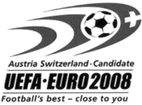 Austria Switzerland Candidate UEFA EURO 2008 Football's best - close to you Logo (IGE, 09.08.2001)