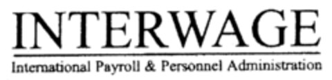 INTERWAGE International Payroll & Personnel Administration Logo (IGE, 12.11.1997)