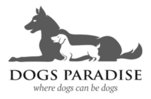 DOGS PARADISE where dogs can be dogs Logo (IGE, 05.02.2020)