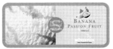 summer limited edition Banana Passion Fruit  MÖVENPICK Swiss Premium Ice Cream Logo (IGE, 08.08.2000)