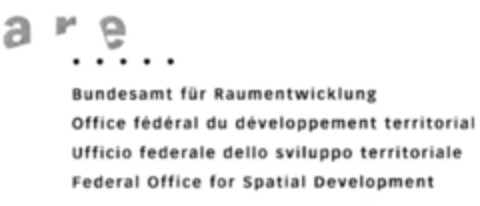 are Bundesamt für Raumentwicklung Office fédéral du développement territorial Ufficio federale dello sviluppo territoriale Federal Office for Spatial Development Logo (IGE, 07.07.2003)