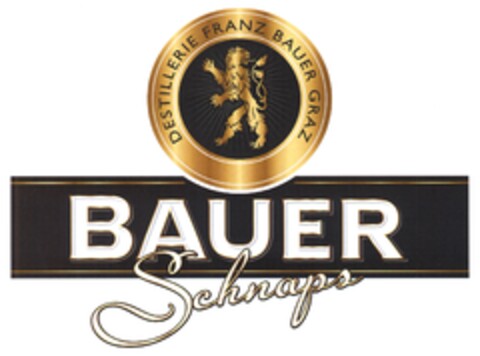 DESTILLERIE FRANZ BAUER GRAZ BAUER Schnaps Logo (IGE, 18.05.2017)