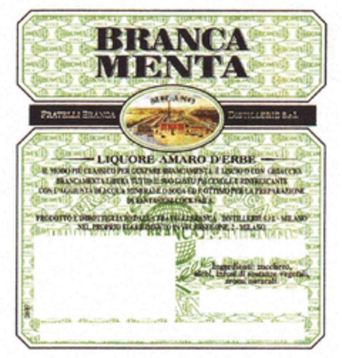 BRANCA MENTA LIQUORE AMARO D'ERBE Logo (IGE, 05/20/2005)