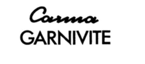 Carma GARNIVITE Logo (IGE, 27.08.1980)
