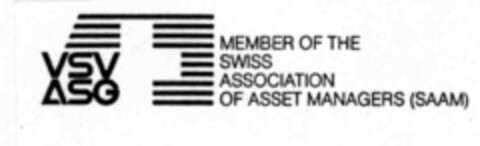 VSV ASG MEMBER OF THE SWISS ASSOCIATION OF ASSET MANAGERS (SAAM) Logo (IGE, 22.07.1998)