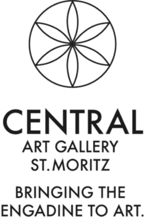 CENTRAL ART  GALLERY ST. MORITZ BRINGING THE ENGADINE TO ART. Logo (IGE, 05.09.2019)