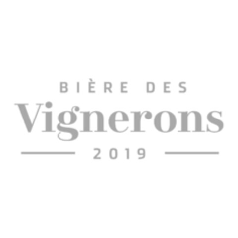 BIÈRE DES Vignerons 2019 Logo (IGE, 21.02.2019)