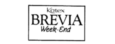 Kotex BREVIA Week-End Logo (IGE, 14.04.1988)