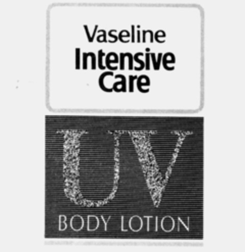 Vaseline Intensive Care UV BODY LOTION Logo (IGE, 17.10.1991)