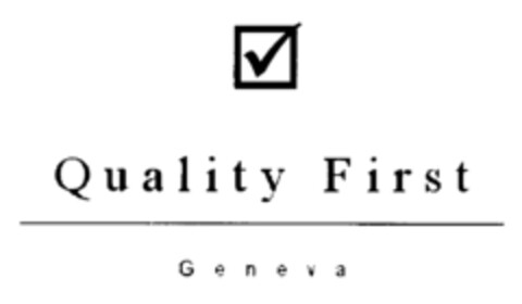 Quality First Geneva Logo (IGE, 28.07.2003)