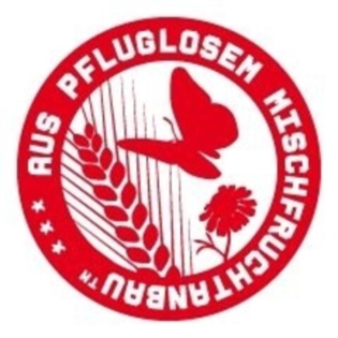 AUS PFLUGLOSEM MISCHFRUCHTANBAU Logo (IGE, 03.09.2010)