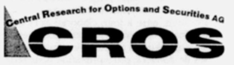 CROS Central Research for Options and Securities AG Logo (IGE, 03.02.1997)