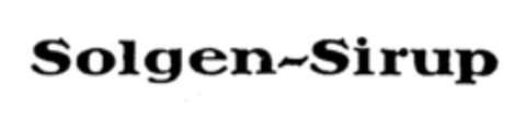 Solgen-Sirup Logo (IGE, 03/25/1985)