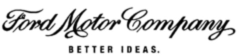 Ford Motor Company BETTER IDEAS. Logo (IGE, 16.09.1999)