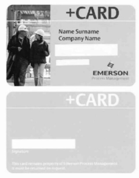 +CARD Name Surname Company Name EMERSON Process Management +CARD Logo (IGE, 03.12.2009)