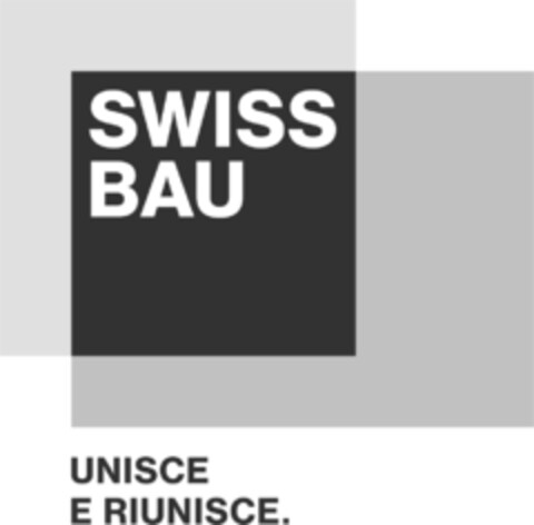 SWISS BAU UNISCE E RIUNISCE. Logo (IGE, 06/13/2017)