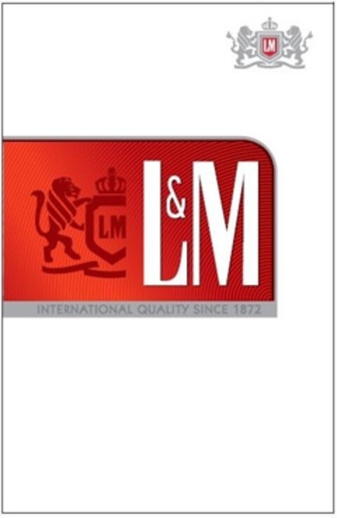 LM L&M INTERNATIONAL QUALITY SINCE 1872 Logo (IGE, 09/23/2011)