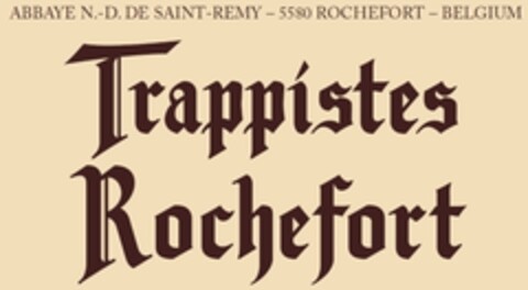 ABBAYE N.-D. DE SAINT-REMY - 5580 ROCHEFORT - BELGIUM Trappistes Rochefort Logo (IGE, 16.01.2020)