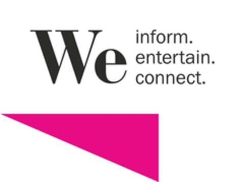 We inform. entertain. connect. Logo (IGE, 14.06.2022)