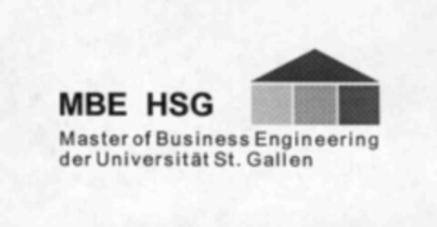 MBE HSG Master of Business Engineering der Universität St. Gallen Logo (IGE, 04/01/1999)