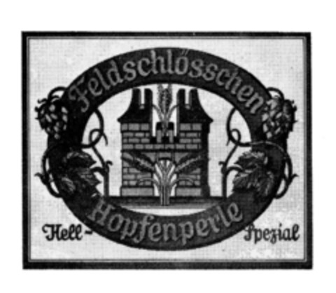 Feldschlösschen Hopfenperle Hell-Spezial Logo (IGE, 12.06.1978)