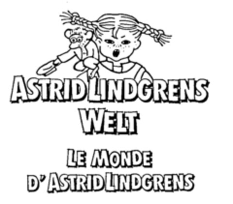 ASTRID LINDGRENS WELT LE MONDE D'ASTRID LINDGRENS Logo (IGE, 28.12.1990)