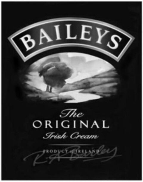 BAILEYS The ORIGINAL Irish Cream PRODUCT of IRELAND Logo (IGE, 03/01/2013)