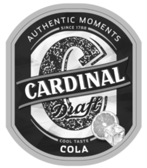 CARDINAL C Draft AUTHENTIC MOMENTS SINCE 1788 COOL TASTE COLA Logo (IGE, 25.04.2013)