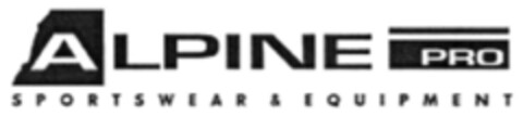 ALPINE PRO SPORTSWEAR & EQUIPMENT Logo (IGE, 06.03.2007)