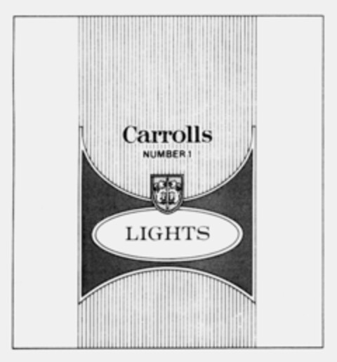 Carrolls NUMBER 1 LIGHTS Logo (IGE, 30.03.1993)