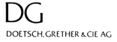 DG DOETSCH, GRETHER & CIE AG Logo (IGE, 24.07.1990)
