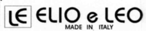 LE ELIO e LEO MADE IN ITALY Logo (IGE, 11/30/1999)