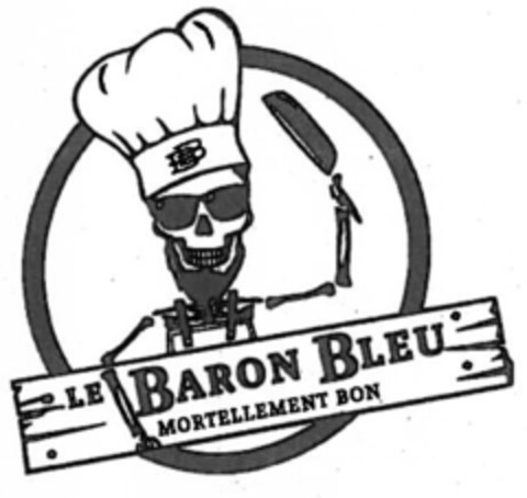 LE BARON BLEU MORTELLEMENT BON Logo (IGE, 12/26/2017)